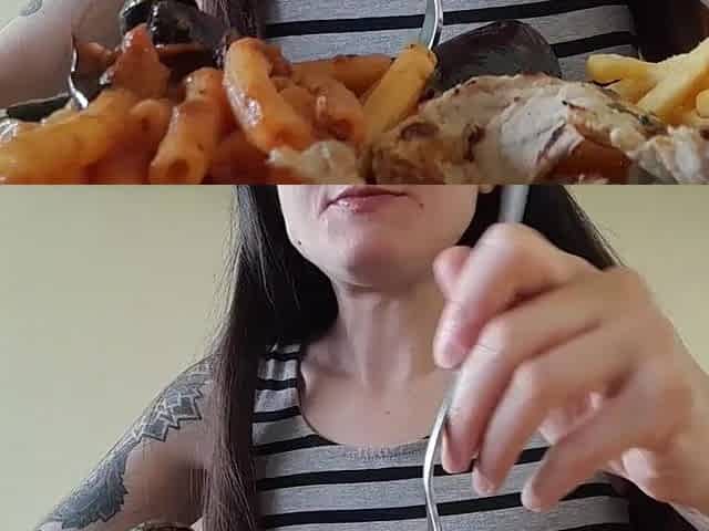italian pair goes out for lunch then that babe gets drilled hard doggy style with creampie