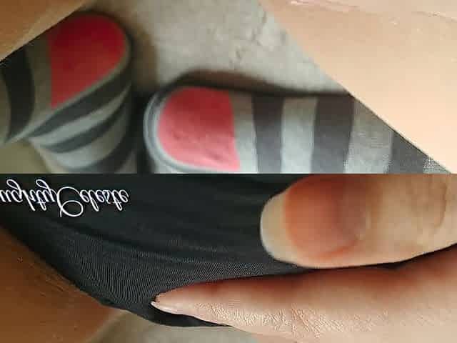 4K Intensive climax with masturbation in panty and socks