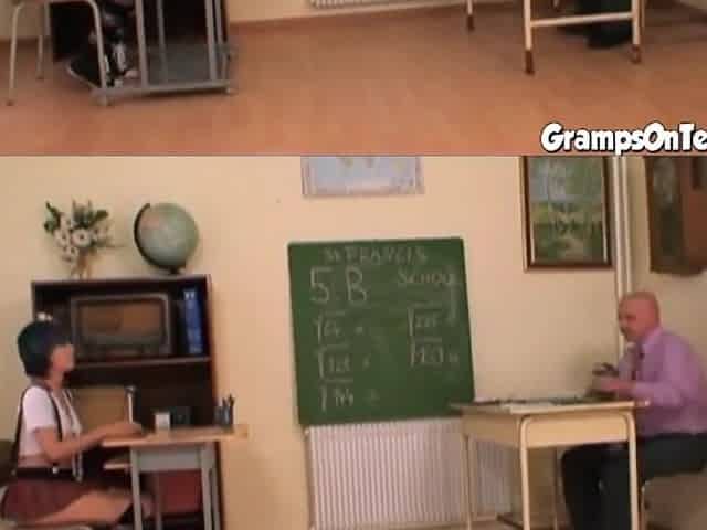Dirty Teen 18+ Fucking Old Man Dick