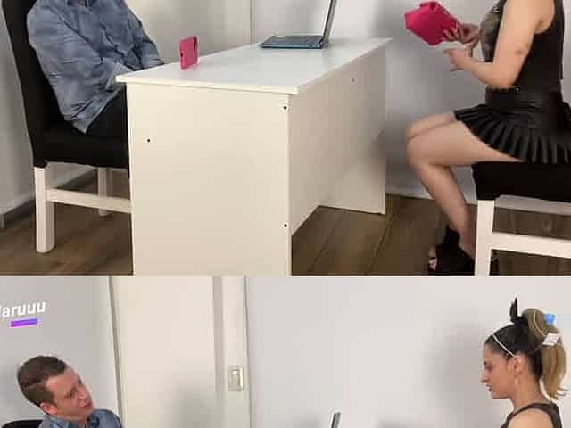 My chief pummels me ROUGH in the ASS during a Job Interview - DivinaMaru - super-steamy chick - hottest XXX!