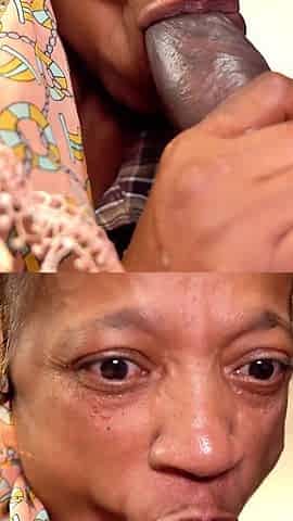 Fat Belly Ebony Mature Anal Destroyed by a BBC