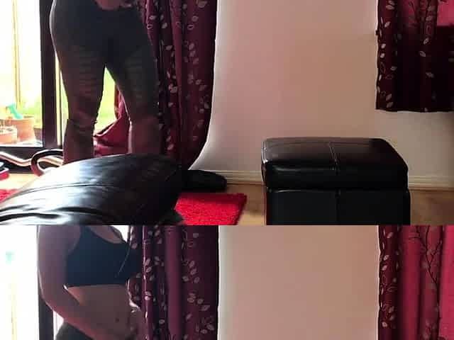 Solo big ass brunette uses toy