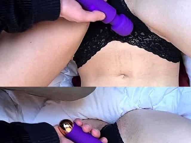 French Teen's First Magic Wand Orgasm