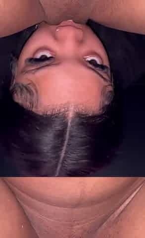 Velvet large butt devours my cunt in the vids