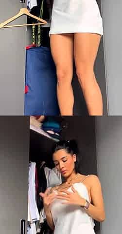 Hanna Miller Hot Pussy Fingering In White Outfit Onlyfans