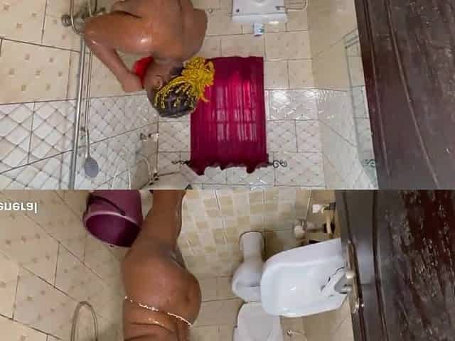 I caught my gateman peeping at me during the time that bathing and said him to screw me