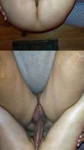 Riding his cock deeply inside my pussy