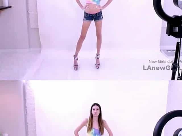 Appealing teen model got tempted by the producer