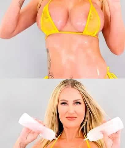Blonde Milf Oil Tits