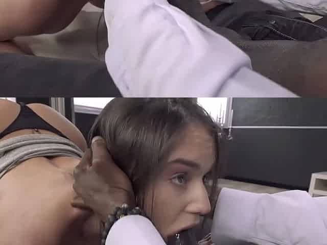Anal pain and rough sex from a BBC guy with a touch of deep throat!