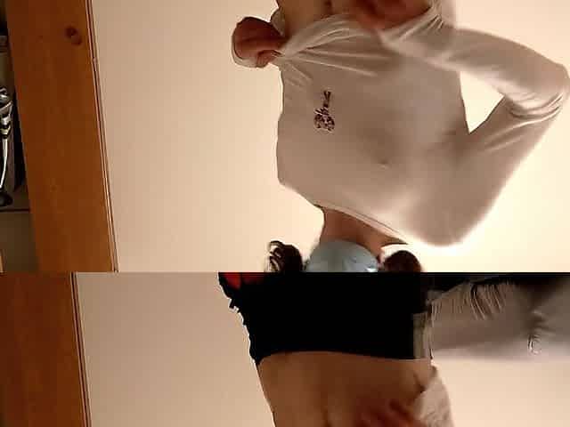 Sissy Bouncing on Tiny Sex tool Cum in Pants