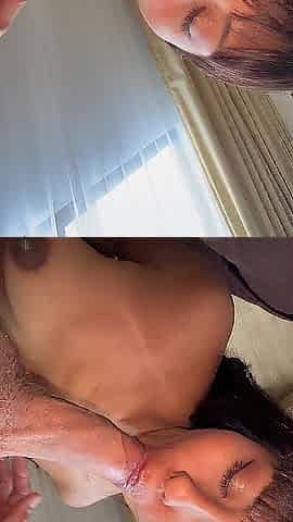 Morena @honeyvel adicta a tragar verga hace deepthroat