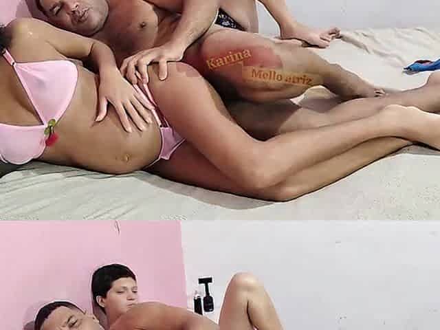 I took my preggy lesbo ally to my spouse so this guy could eat her booty.