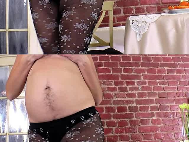 Busty brunette solo masturbation