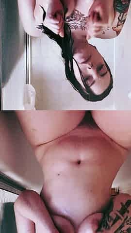 Amateur striptease and Solo masturbation