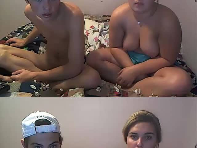 Full-Breasted Girl And Her Boy - Blonde Big Tits
