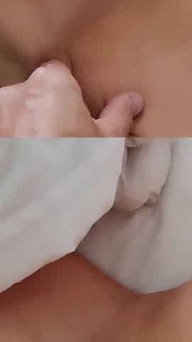 Checking MILF's Pussy and Then Fucking It - Cum on Belly