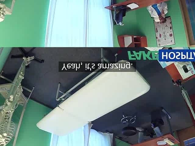 FakeHospital Doctor prank calls his hot nurse with large bazookas then bangs her