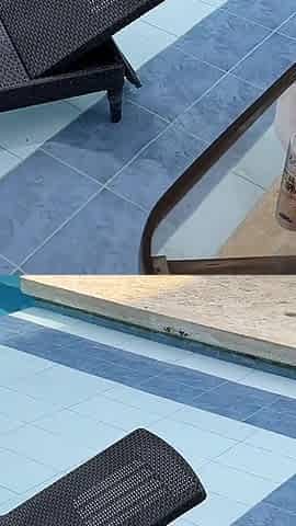 Muscular Italian Accompanies Me and Fucks Me in the Pool While His Friend Masturbates Watching Us