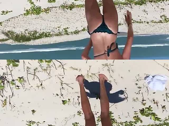 Cum In The Ass Of A Stranger On The Beach