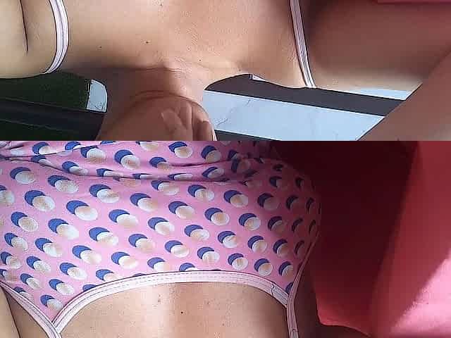 LARGE-BOOTY STEPMOM HAS ORGASMS IN HER PATIO