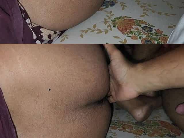 Stepmom Grabbed My Dick at Night Then I Ended up Pushing in Inside Her Hairy Pussy