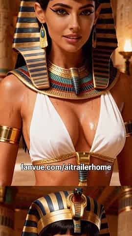 Queen Cleopatra Worships Your Penis - POV Oral, Wild Riding & Doggy, Giant Facial Explosion (AI Generated)
