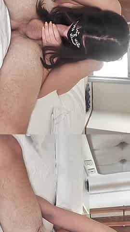Married Slut Wife Blows Random Stranger's Massive Cock in Hotel Room
