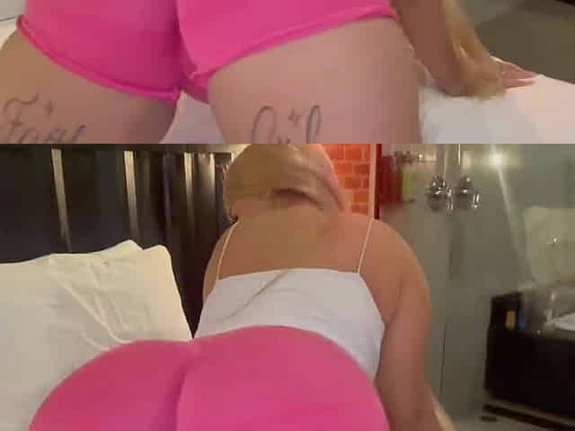 COME ON LOVE, CUM IN MY BOOTY. HAWT CUTIE FROM THE GYM SCREWING HARD AND TAKING CUM IN HER BOOTY