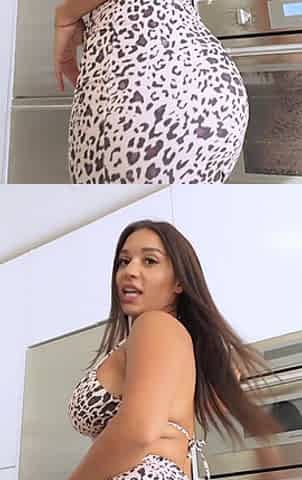 My Big Booty Latina Stepmom Rewards Me with a Creampie - Lexis Star