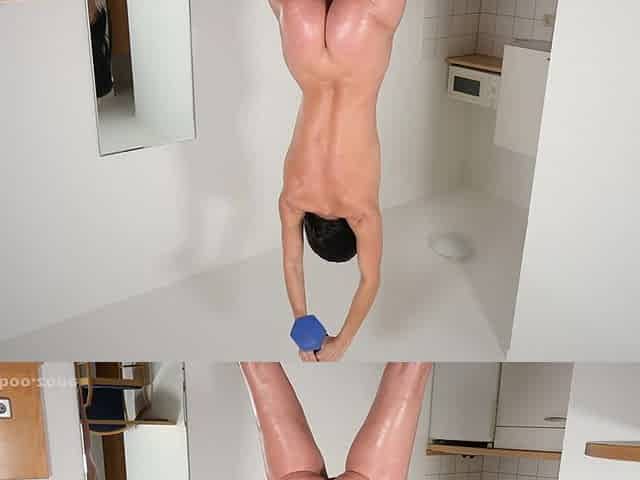 Nude and Permissive MILF Workout