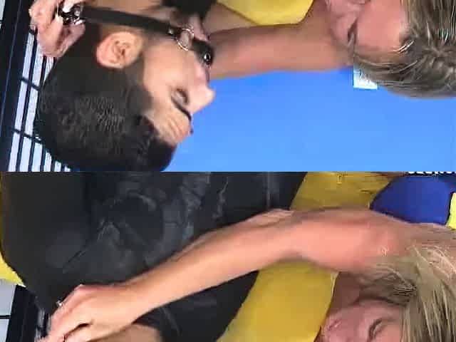 Dominant milf Brandi Jaimes calls Kevin and gags him to