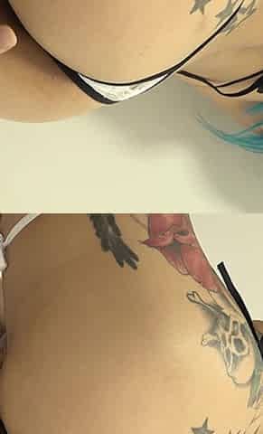 Hot Mika Blowjob, Footjob and Fucking with Two Dicks in the Gloryhole!