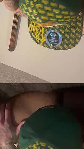 I'm about to cum in my step brothers throat with his large jock