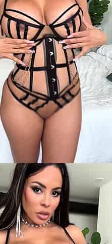 Busty Luna Star Strips Her New Outfit and Fingers Her Wet