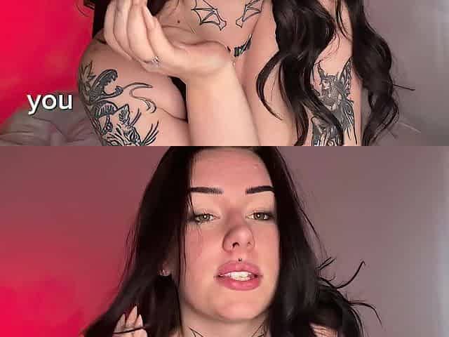 Hot British Emo Pawg pleases her dad joi