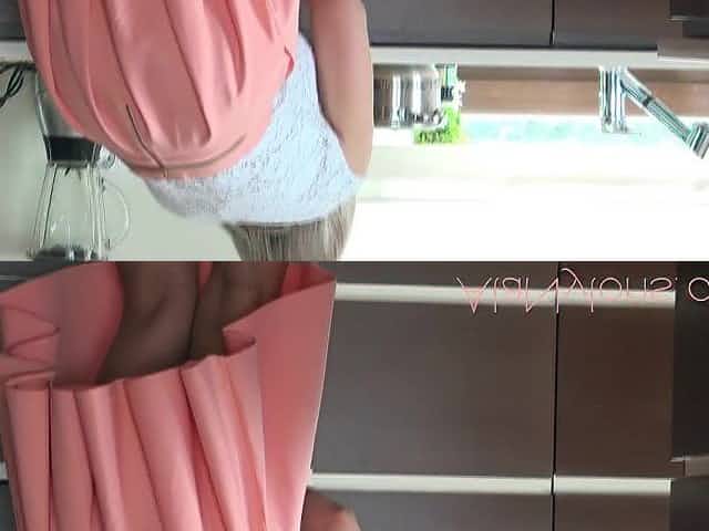 Granny's upskirt tease