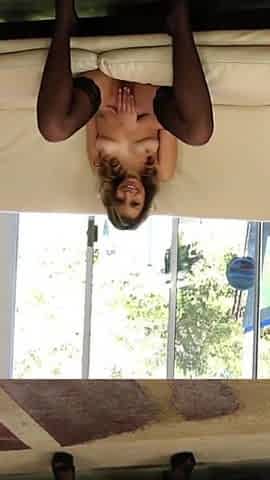 Brunette teen swallows cum and loves it
