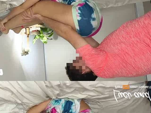 Humping with the gym teacher, cum on his enormous bootie - super hot latina hardcore!