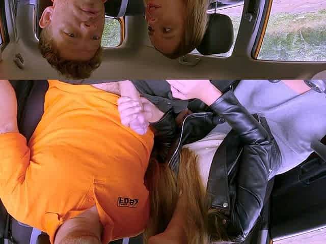 Fake Driving School Blonde MILF outdoor sex with teacher