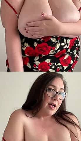 Curvy BBW MILF Shows off Hot Body and Big Tits in Tight Dress