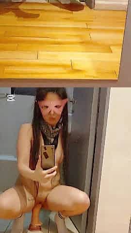 I Couldn't Stop Looking at the Mirror... Could U? huge sex-toy session in front of the mirror