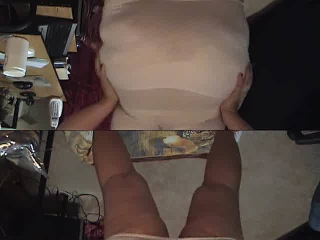 big beautiful woman in Nurse Dress shows large butt and squeezes widens it - Not HD