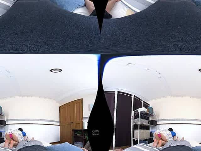 Charming Japanese beauty crazy VR scene