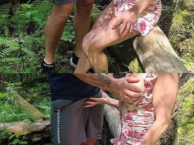 Sexy Brunette hair Gets Screwed In Public