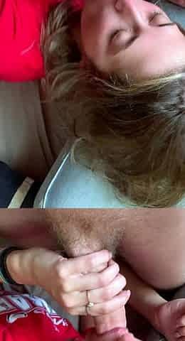 Two college babes giving handjob POV