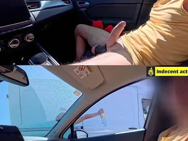 Excited girlfriend watches my schlong secretly from her spouse (ENG)