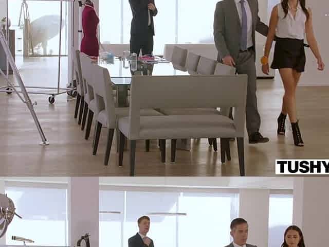 TUSHY Hawt Assistant Avi Gets double penetration'd