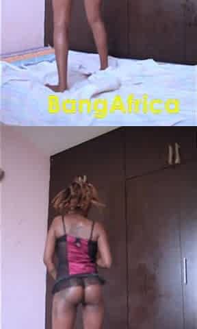 Shaking Her Ass and Tits for Her Fans