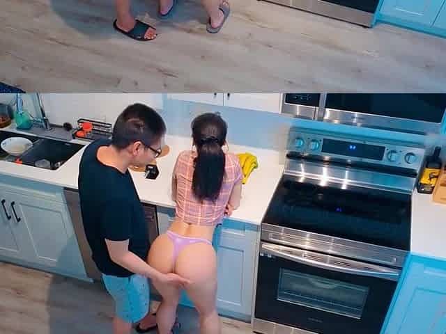 18not20 Unexpected Morning Sex in the Kitchen